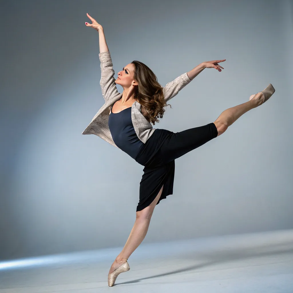 Laura demonstrating a dance move
